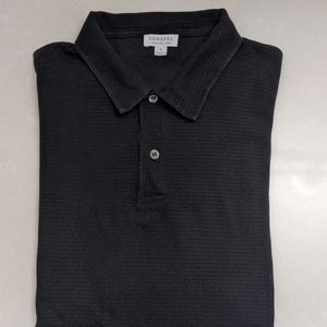Sunspel Black Polo - James Bond 007 - sz S